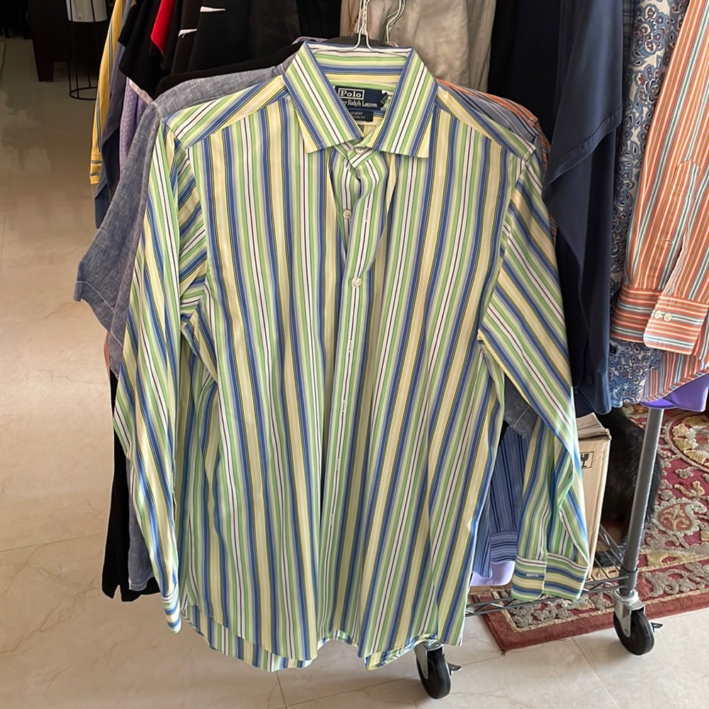Three Ralph Lauren dress shirts